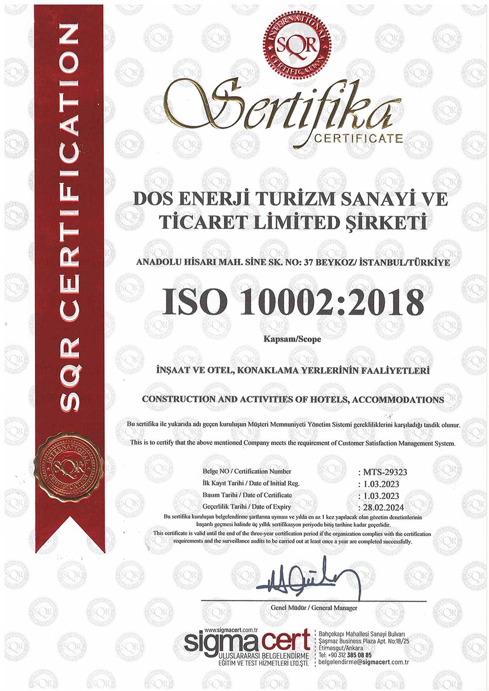 ISO 10002:2018