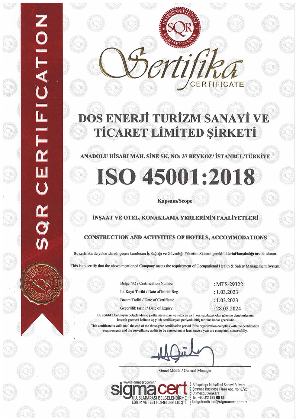 ISO 45001:2018